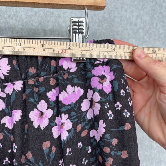 Saltwater Luxe Rex Maxi Skirt Size M Dark Floral Purple Tiered Layered HR NEW - Picture 10 of 13